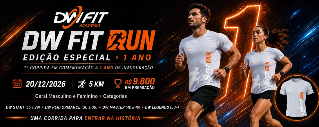 Cartaz do evento DWFIT RUN